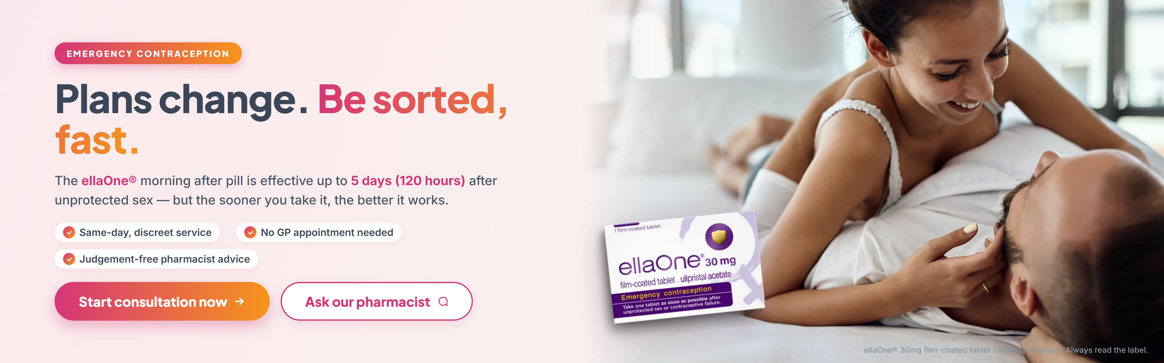 ellaOne emergency contraception
